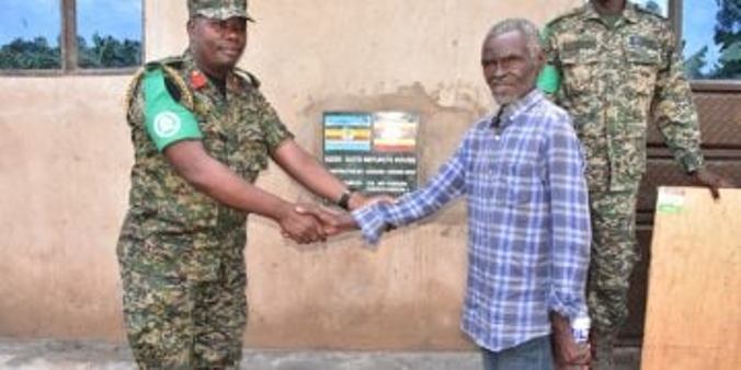 UPDF constructs new house for 80-year-old man in DRC
